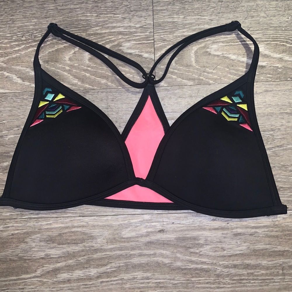 Black victoria secret PINK swim top